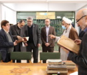 حضور رئیس دانشگاه تهران و معاونین ایشان در کتابخانه مرکزی و مرکز اسناد