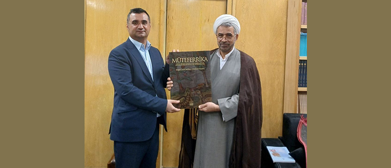 دیدار آقای اوموت یاشار، رایزن آموزشی سفارت جمهوری ترکیه از کتابخانه مرکزی دانشگاه تهران
