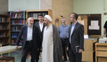 بازدید ریاست محترم دانشگاه تهران از کتابخانه مرکزی