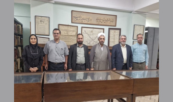 بازدید جناب آقای صلاح السراج از عتبه عباسیه از بخش خطی و موزه کتابخانه مرکزی