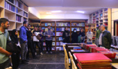 بازدید دانشجویان دانشکده ادبیات از بخشهای تخصصی کتابخانه مرکزی و مرکز اسناد دانشگاه تهران