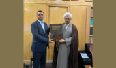 دیدار آقای اوموت یاشار، رایزن آموزشی سفارت جمهوری ترکیه از کتابخانه مرکزی دانشگاه تهران